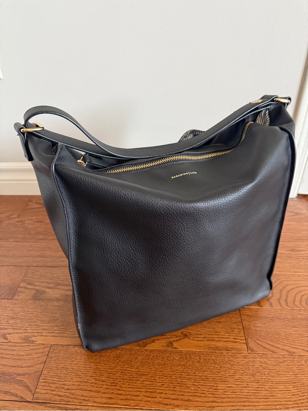 BabaBing - "Lucia" Vegan Leather Backpack/Tote Diaper Bag.